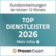 ProvenExpert Top Service 2026